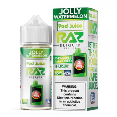 Jolly Watermelon RAZ E-liquid Nic 100ml