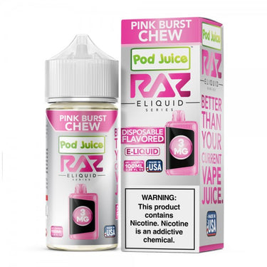 Pink Burst Chew RAZ E-liquid Nic 100ml